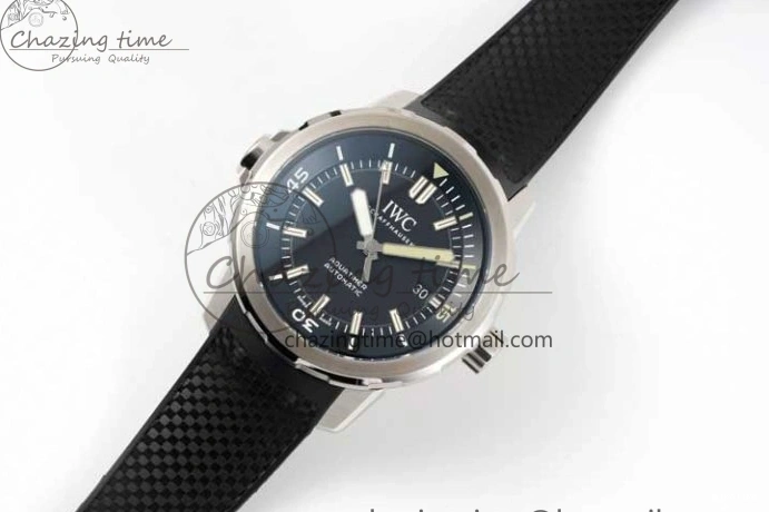 MIROTIME 0311 TechFriendly Aquatimer SS IW3290 RSF 1:1 Best Edition Black Dial on Black Rubber Strap A 7076